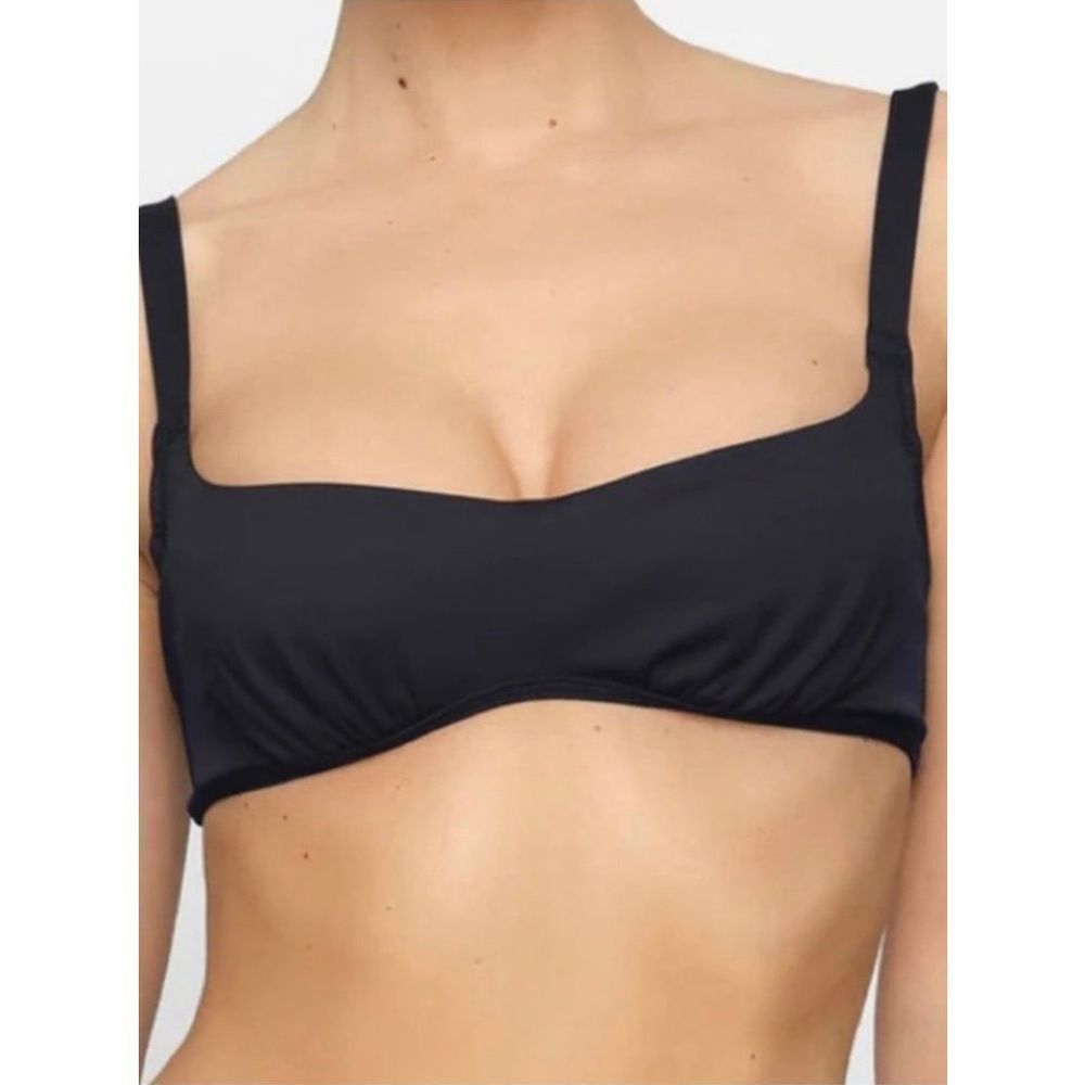 SKIMS Black Bikini Top
